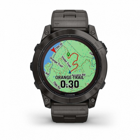 Часы GARMIN FENIX 7X PRO Sapphire Solar Edition  (Черный титан)