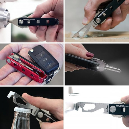 Ключница с мультитулом Keyport Pivot Essential Bundle  (Черный)