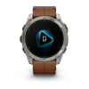 Часы GARMIN FENIX 8 AMOLED 51 мм (Черный-каштан SAPPHIRE)