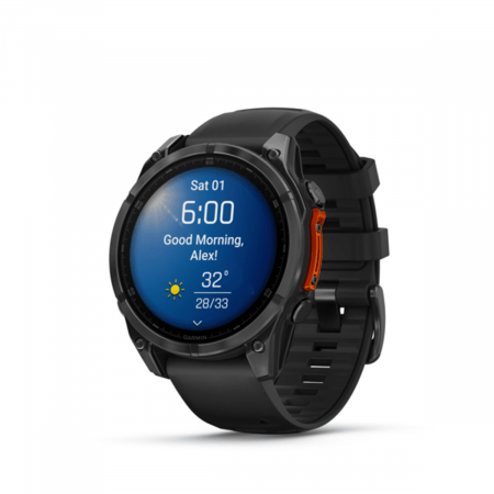 Часы GARMIN FENIX 8 AMOLED 47 мм (Серо-черный)