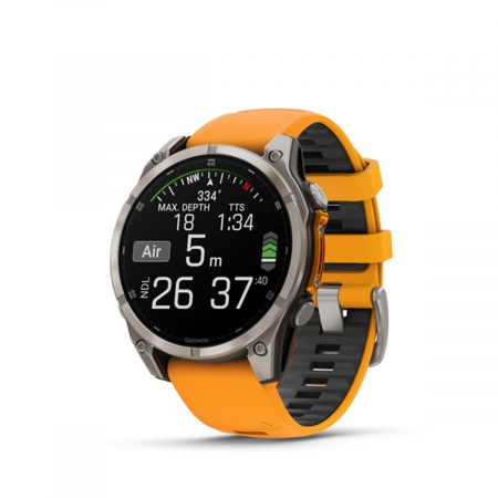 Часы GARMIN FENIX 8 AMOLED 47 мм (Оранженвый SAPPHIRE)
