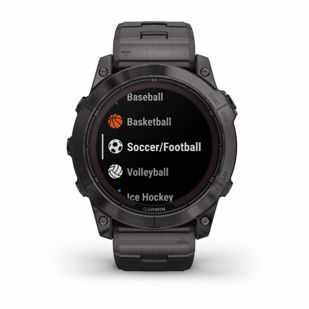 Часы GARMIN FENIX 7X PRO Sapphire Solar Edition  (Черный титан)