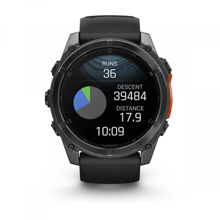 Часы GARMIN FENIX 8 AMOLED 51 мм (Серо-черный)