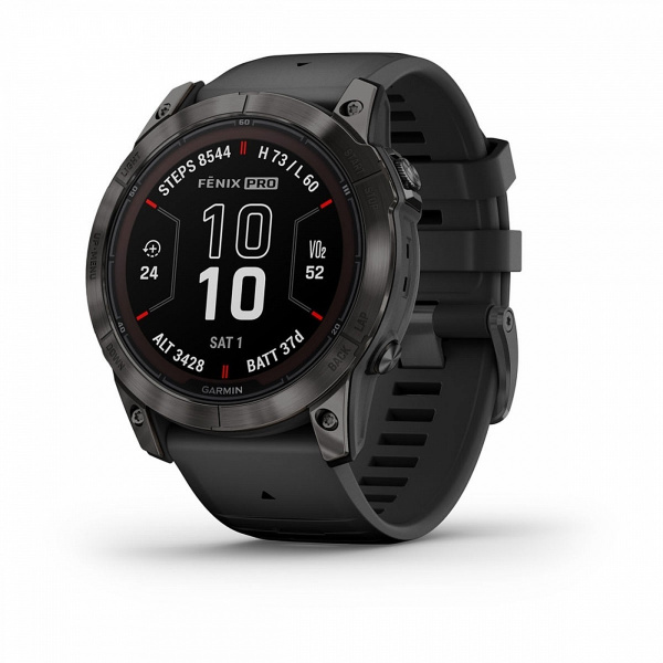 Часы GARMIN FENIX 7X PRO Sapphire Solar Edition  (Черный)
