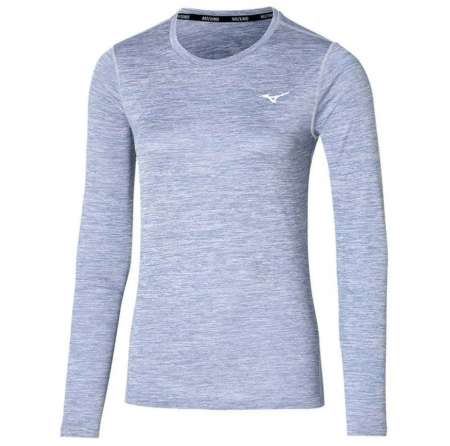 Лонгслив мужской Mizuno Impulse Core LS Tee (Голубой, M)