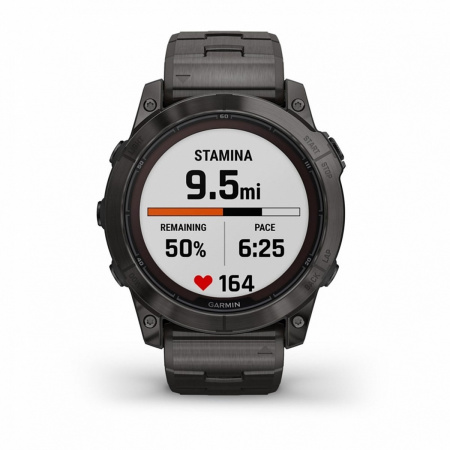 Часы GARMIN FENIX 7X PRO Sapphire Solar Edition  (Черный титан)