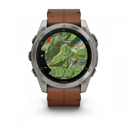 Часы GARMIN FENIX 8 AMOLED 51 мм (Черный-каштан SAPPHIRE)
