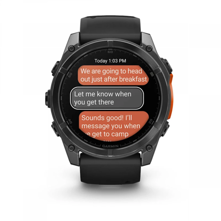 Часы GARMIN FENIX 8 AMOLED 51 мм (Серо-черный)