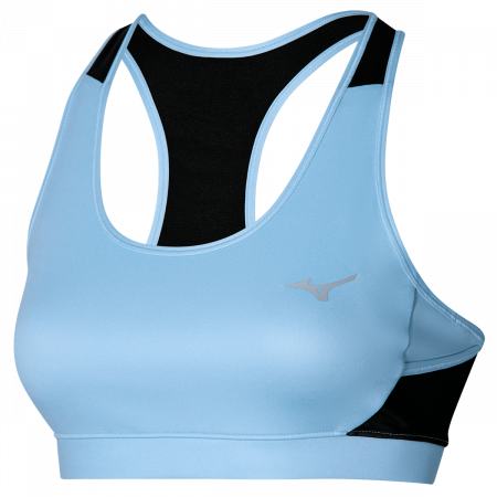 Женский беговой топ Mizuno Alpha Bra (Голубой, S)