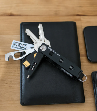 Ключница с мультитулом Keyport Pivot Essential Bundle  (Черный)