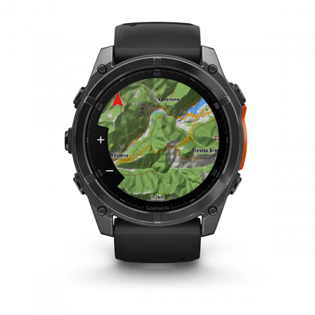 Часы GARMIN FENIX 8 AMOLED 51 мм (Серо-черный)