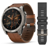 Часы GARMIN FENIX 8 AMOLED 51 мм (Черный-каштан SAPPHIRE)
