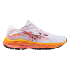 Кроссовки женские Mizuno WAVE RIDER 27 (Белый/Оранжевый, 37)