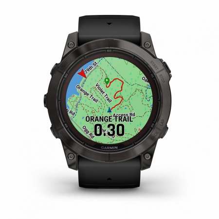 Часы GARMIN FENIX 7X PRO Sapphire Solar Edition  (Черный)