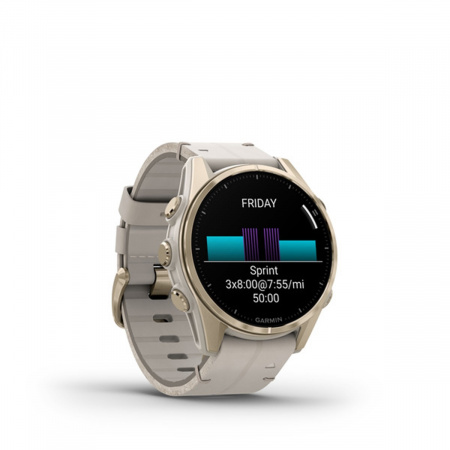 Часы GARMIN FENIX 8 AMOLED 43 мм  (Светло-золотистый)