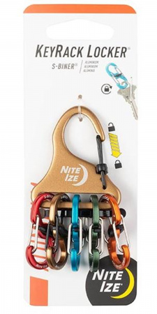 Nite Ize KeyRack Locker S-Biner (Assorted, Alluminum)