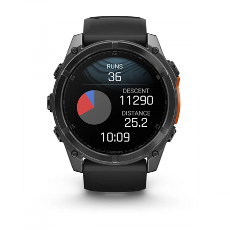 Часы GARMIN FENIX 8 AMOLED 51 мм (Серо-черный)