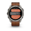Часы GARMIN FENIX 8 AMOLED 51 мм (Черный-каштан SAPPHIRE)