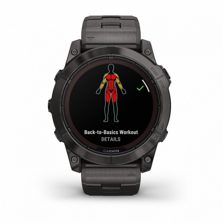 Часы GARMIN FENIX 7X PRO Sapphire Solar Edition  (Черный титан)