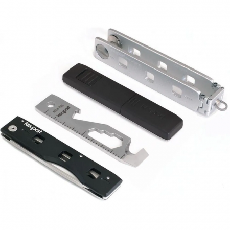 Ключница с мультитулом Keyport Pivot Essential Bundle  (Серебристый)