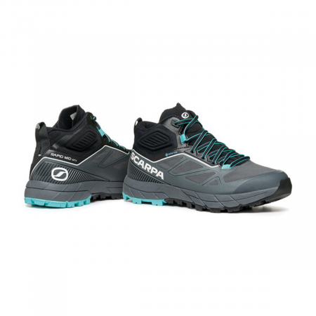 Ботинки мужские Scarpa Rapid Mid GTX  (ANTHRACITE- TURQUOISE, 39,5)