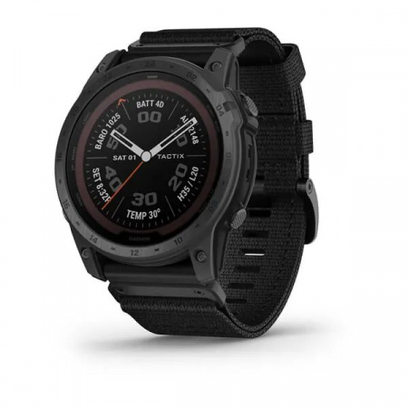 Часы GARMIN TACTIX 7 Pro с черным нейлоновым ремешком (Черный)