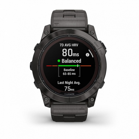 Часы GARMIN FENIX 7X PRO Sapphire Solar Edition  (Черный титан)