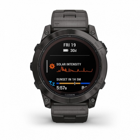 Часы GARMIN FENIX 7X PRO Sapphire Solar Edition  (Черный титан)