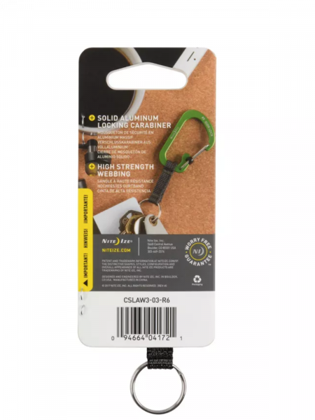 Nite Ize Slidelock Key Ring AL#3 (Blue)