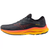 Кроссовки мужские Mizuno WAVE RIDER 27 (Черный/Оранжевый/Желтый, 41)