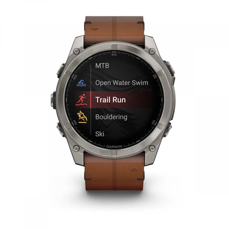 Часы GARMIN FENIX 8 AMOLED 51 мм (Черный-каштан SAPPHIRE)